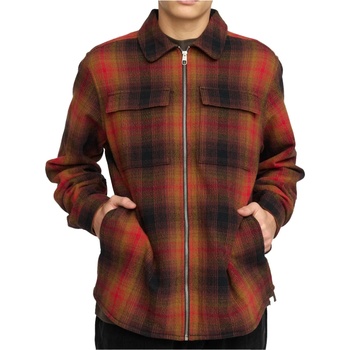 Revolution Мъжка риза с копчета Revolution Overshirt with Zipper Shirt - Red (033-2974-0111)