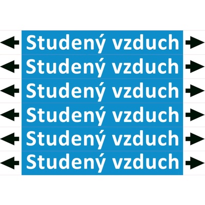Nadrzenapalivo.cz Značení potrubí ISO 20560, studený vzduch PZA 008430