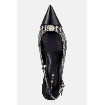 MICHAEL Michael Kors обувки с ток от кожа Amara Toe Cap Sling Pump (40T6AMMP1E.270)