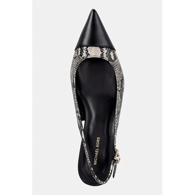 MICHAEL Michael Kors обувки с ток от кожа Amara Toe Cap Sling Pump (40T6AMMP1E.270)