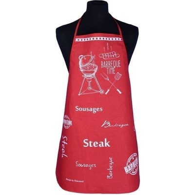 Forbyt Zástěra Barbecue Time červená