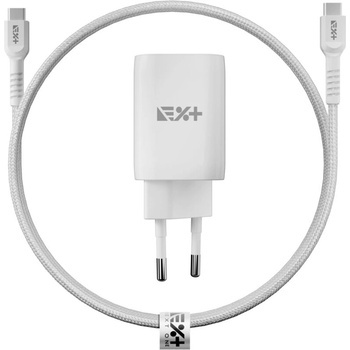 NEXT Двойно usb-c зарядно 35w от next one с кабел (k-35w-usbc-bundle)