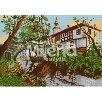 Milena Style Трявна - гоблен със схема конци dmc 1: 1