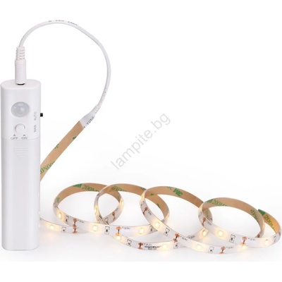 Aigostar - LED лента с димер и сензор 1м LED/2W/4xAAA 3000K IP65 (AI0221)