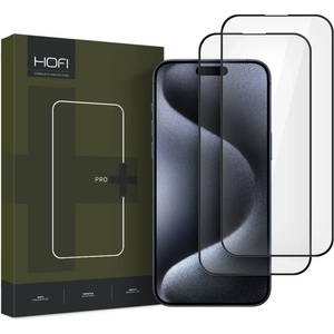 HOFI GLASS PRO+ 2-БРОЯ защитено стъкло iPhone 16 Pro черно (5906302310845)