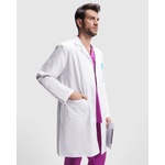 Roly Мъжка медицинска манта в бял цвят с удобна кройка Vaccine (BA9094)