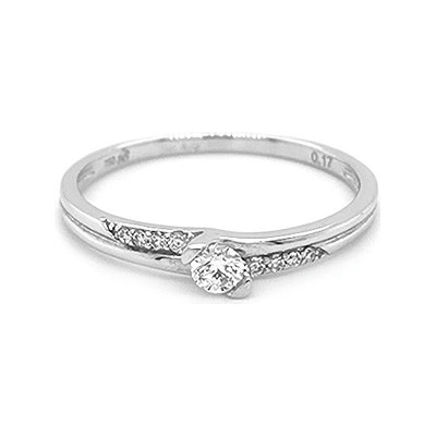 Beny Jewellery zlatý zásnubní s diamanty 2010886