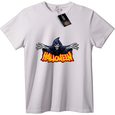 NOONEBRAND Тениска Жътваря за Хелоуин - 7XL, White