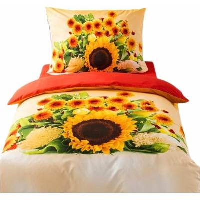 Sconto obliečky 3D ZVÄZOK SLNEČNÍC žltá 70x90 140x200