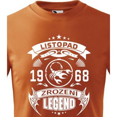 Dětské tričko Zrození legendy OranžováCanvas Dětské tričko Bezvatriko.cz 1