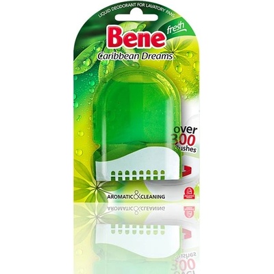 Bene Ароматизатор за тоалетна Caribbean Dreams, течен, 50 ml, светлозелен