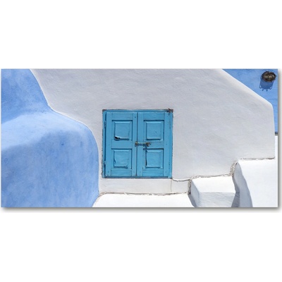 Foto obraz sklo tvrzené Santorini Grécko 100x50 cm