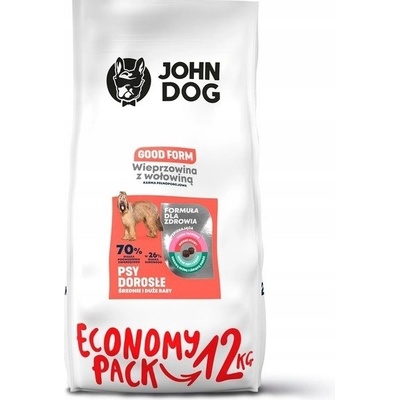 John Dog Good Form Adult Pork with beef 12 kg