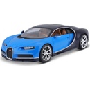 BburagoPlus Bugatti Chiron deep modrá modrá 1:18