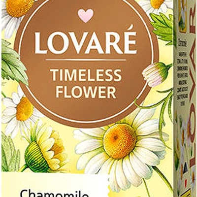 LOVARÉ Timeless Flower 24 sáčků bylinný čaj heřmánek 31,2 g