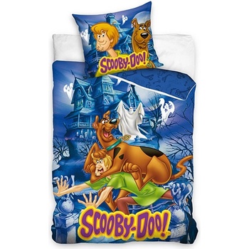 Carbotex Obliečky Scooby Doo modrá bavlna 140x200 70x80