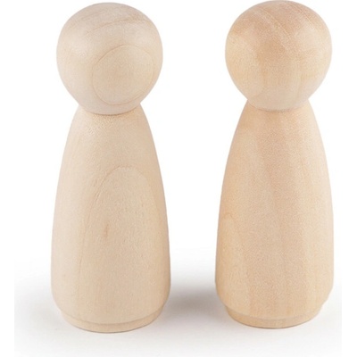 Dřevěná figurka k dotvoření 25x67 mm přírodní sv. 10 ks