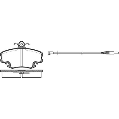 Sada brzdových platničiek kotúčovej brzdy REMSA 0141.32
