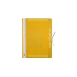 Biurfol Plastic folded briefcase A4 yellow Biurfol