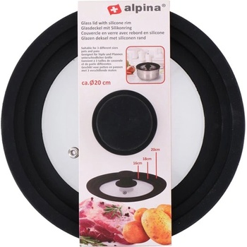 Alpina КАПАК СТЪКЛЕН alpina Ø2Осм ЧЕРЕН КАНТ