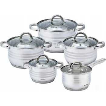 Klausberg Sada hrnců hrnce nerezová ocel 12 ks