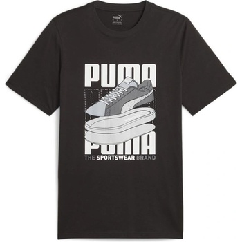Puma pánské triko Graphic Sneaker Black černá