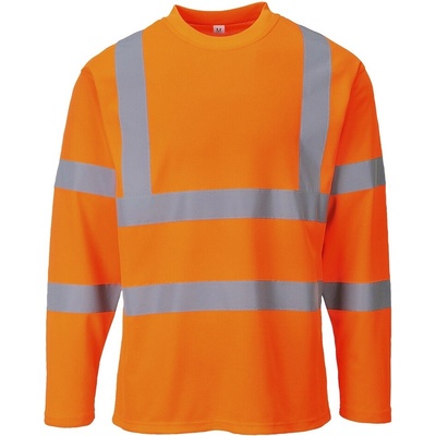Portwest Tričko S278 Hi-Vis dlouhý rukáv reflexní Oranžová XS
