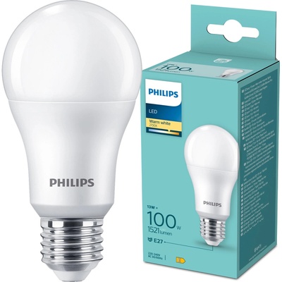Philips 8720169253216 LED žiarovka E27 13W/100W 1521lm 2700K A60 biela