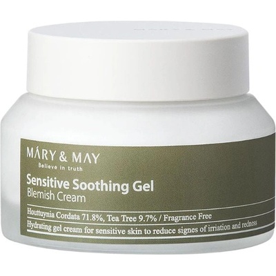 Mary & May Успокояващ гел-крем за чувствителна кожа MARY&MAY Sensitive Soothing Gel Blemish Cream (31273)