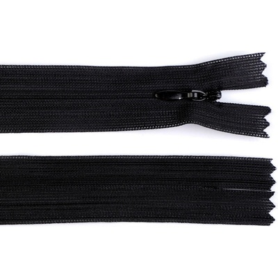 Stoklasa Spirálový zip skrytý No 3 délka 50 cm dederon Balení: 1 ks, Varianta: 332 černá 332 černá