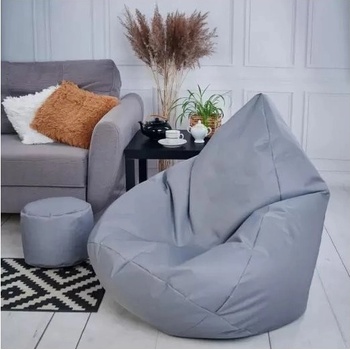Supplies sedací vak outdoor relax nesnímateľný poťah polyester v šedej farbe