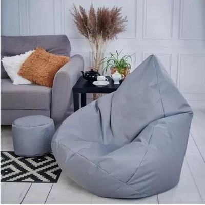 Supplies sedací vak outdoor relax nesnímateľný poťah polyester v šedej farbe