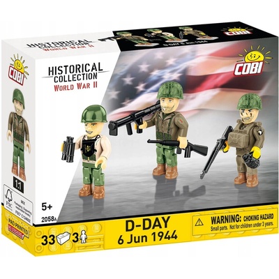Cobi 2058 3 figúrky s príslušenstvom D-DAY 1944, 33 k