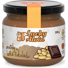Lucky Alvin Arašidové máslo ochutené horká čokoláda 330 g
