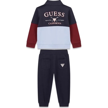 Guess Спортен екип в тъмно синьо и вишнаво за мини момче Guess