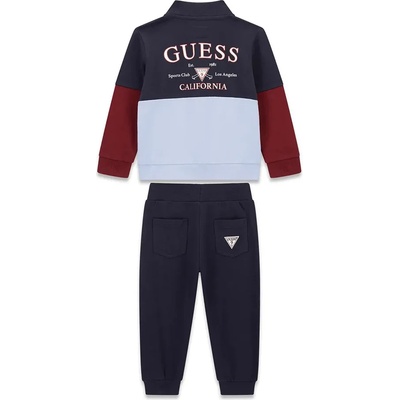 Guess Спортен екип в тъмно синьо и вишнаво за мини момче Guess