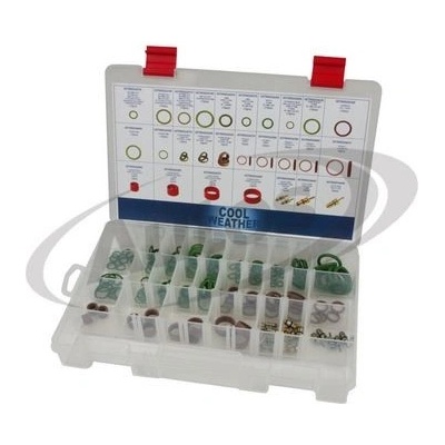 Sada univerzálních těsnících kroužků "o" klimatizace r134/ 188 ks 0159377_A, , , – Zboží Mobilmania