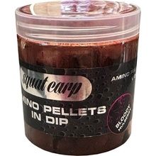 SQUAT CARP Pelety Amino Pellets In Dip Bloody Mulberry 180g 15mm