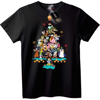 NOONEBRAND Тениска Dragon Ball Z Коледно дърво - XXS, White
