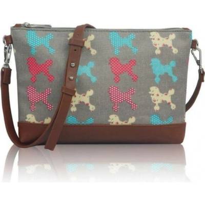 Kabelka Small crossbody Poodle šedá