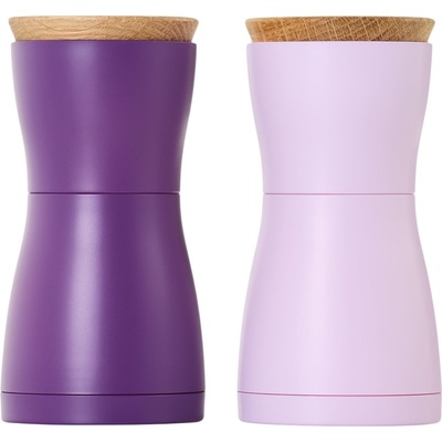 Мелнички за сол и пипер Twin лилави 2 бр (AH-MP124)