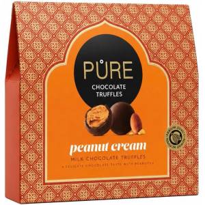 Pure Трюфели Peanut Cream Млечен шоколад Кутия 94г