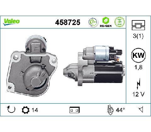 Startér VALEO 458725