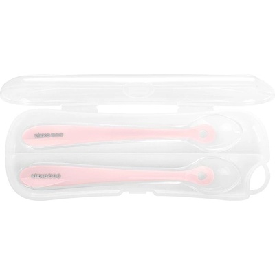 Kikka Boo Лъжици силиконови в кутия 2бр Pink (kikka-31302040063)