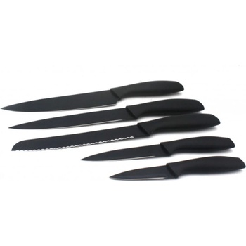 Image 1 of ZEPHYR Комплект ножове zephyr zp 1633 y5b, 5 части, Неръждаема стомана, Незалепващо покритие, Черен (1630120199)