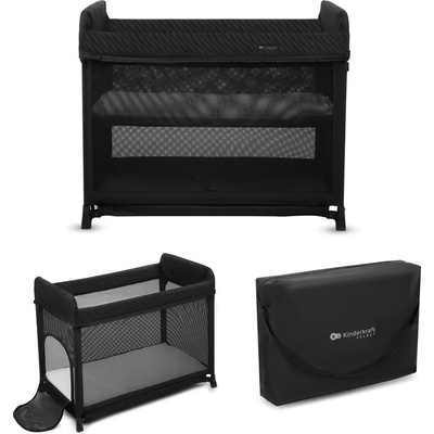 KINDERKRAFT SELECT Postieľka cestovná Moon Dream Black – Zboží Dáma