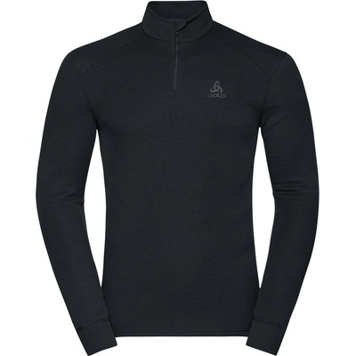 Odlo Мъжко синтетично термобельо Odlo BL Top Turtle Neck L/S Half Zip Active Warm Synthetic base layer - Black (014-1534-0113)
