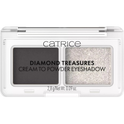 Catrice Diamond Treasures duo očné tiene 030 Smokey Diamond 2,8 g