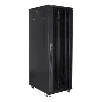 Image 1 of Lanberg Комуникационен шкаф, Lanberg rack cabinet 19" free-standing 47U / 800x800 self-assembly flat pack, black (FF01-8847-12B)