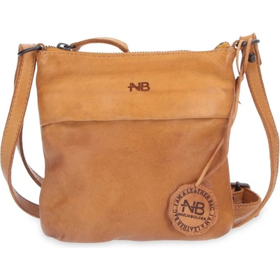 Noelia Bolger kožená dámská crossbody kabelka NB 2090 yellow žlutá